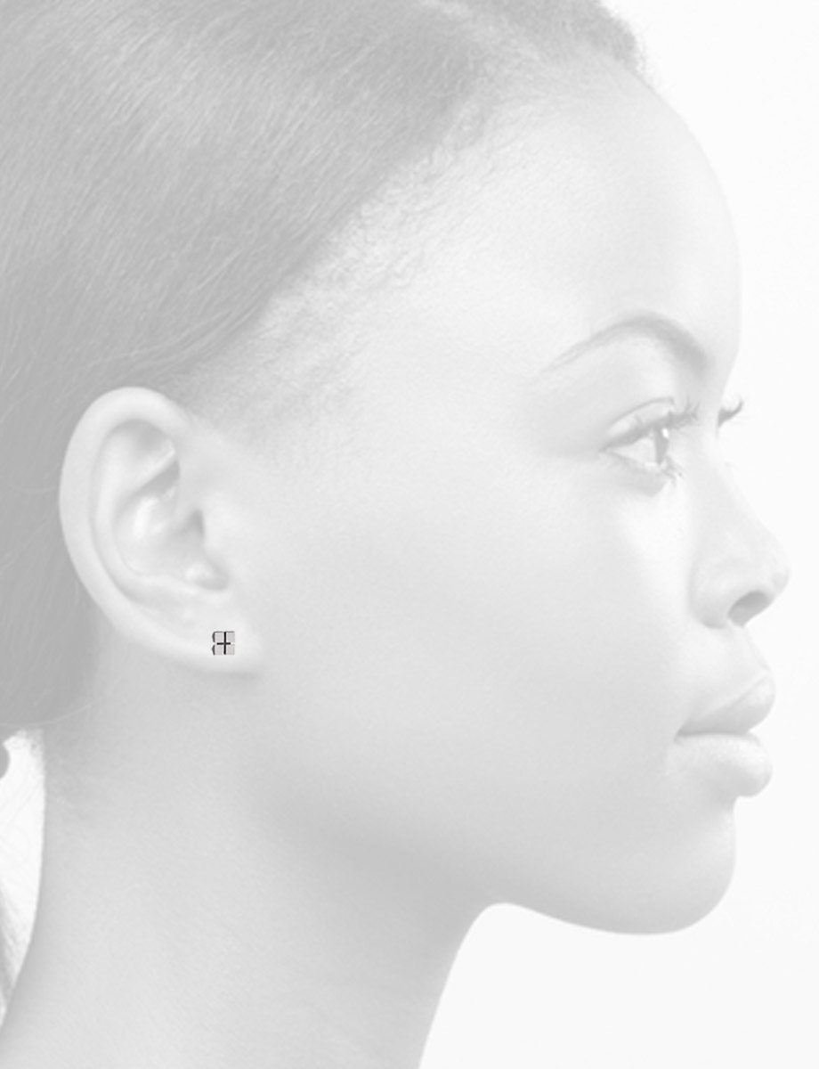 Four Square Stud Earrings