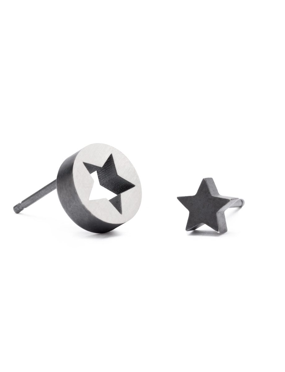 Punch Star Stud Earrings
