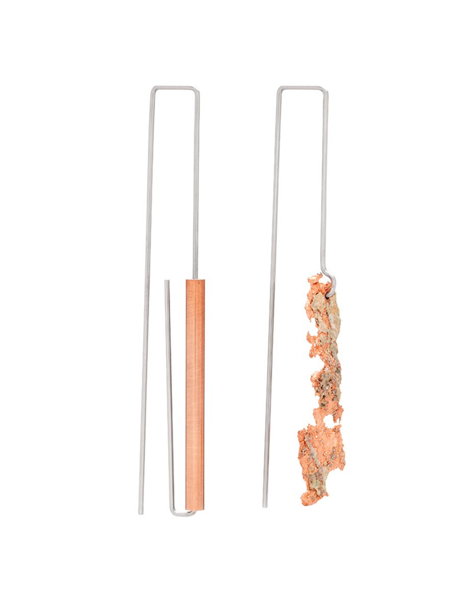 Raw/Refined Small Hook Earrings – Copper