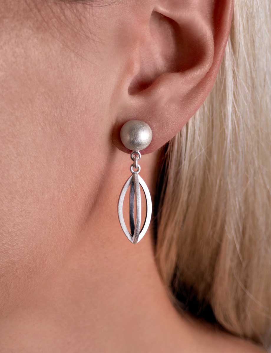 Vessel Drop Stud Earrings