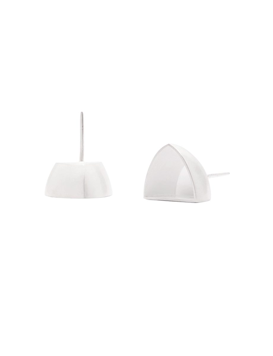 White Boat Earrings