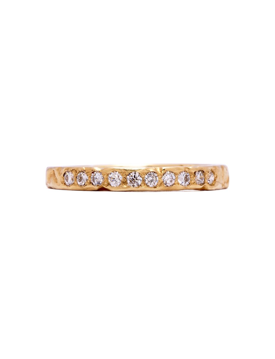 Earth Frequency Ring – Yellow Gold & Diamond