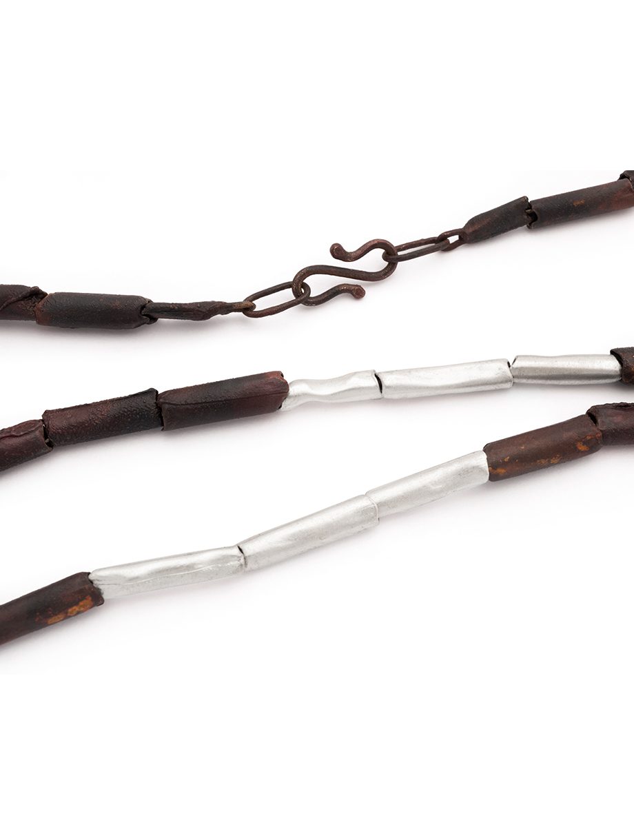 Beaded Necklace – Shibuichi & Silver