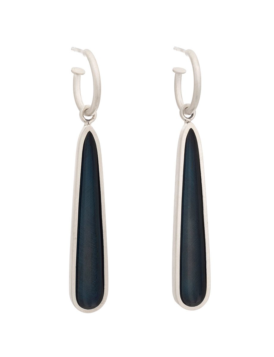 Droplet Round Hoop Earrings