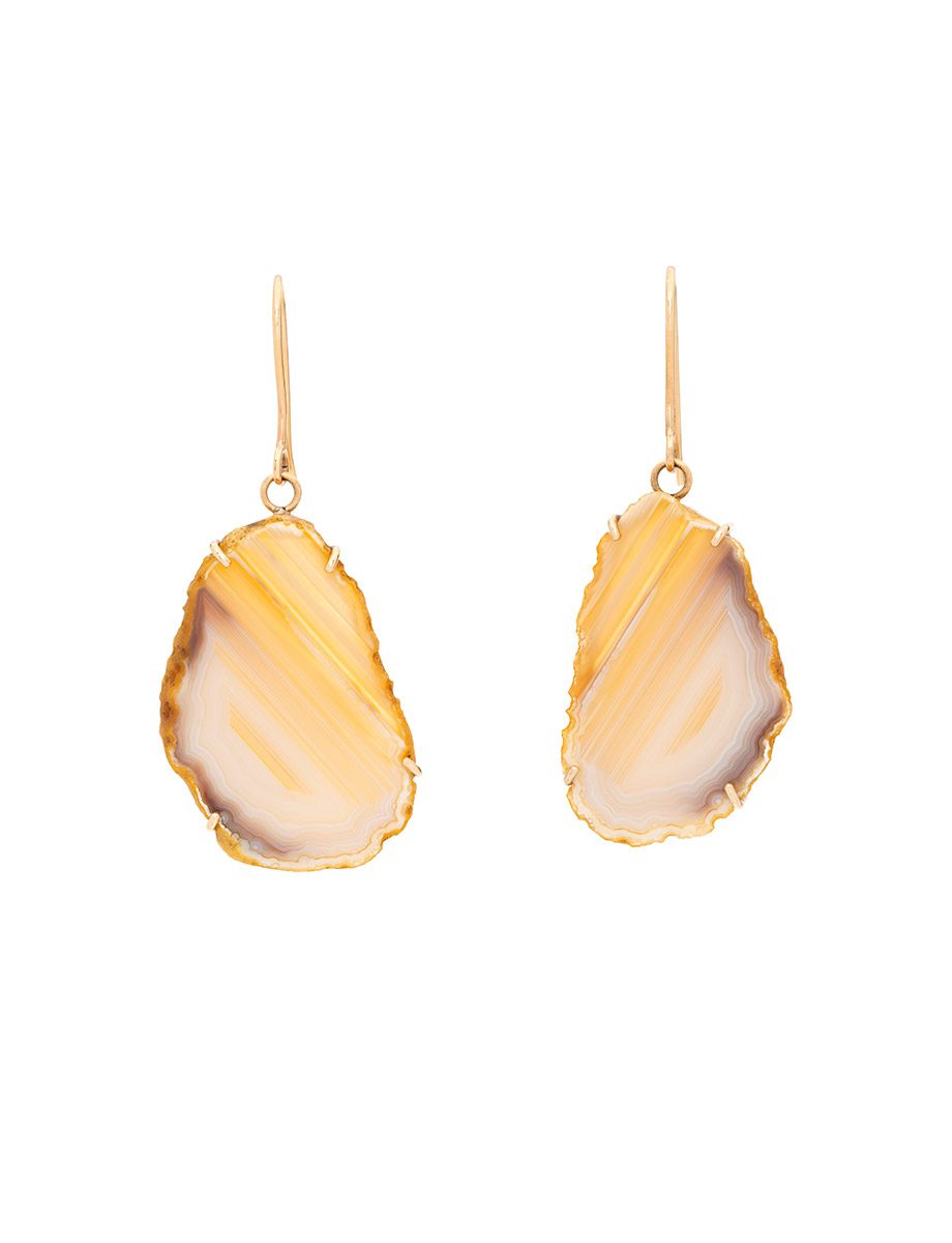 Mirrored Slice Hook Earrings