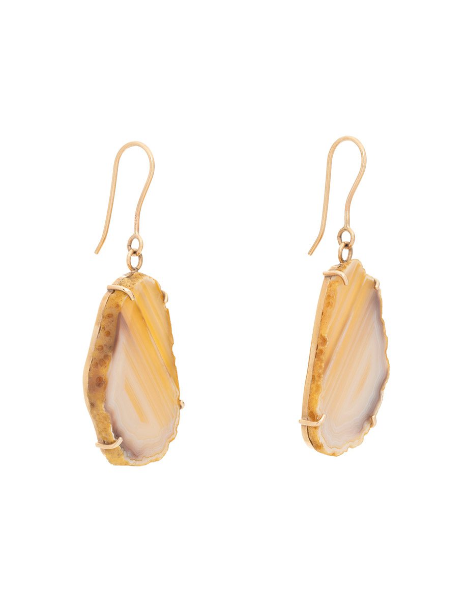 Mirrored Slice Hook Earrings