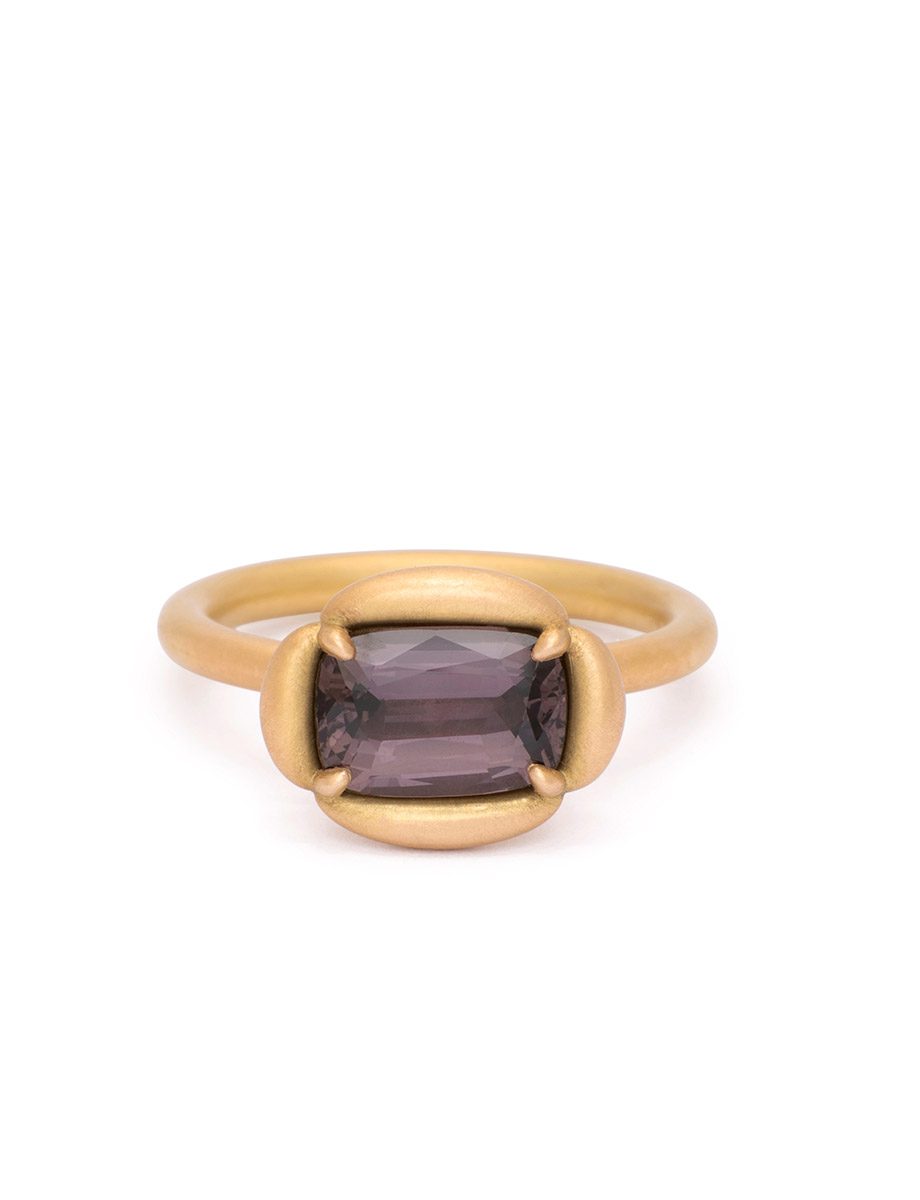 Codigo de Quatro Ring – Yellow Gold & Cinnamon Sapphire