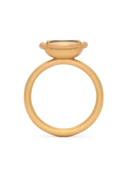 Codigo de Quatro Ring – Yellow Gold & Green Sapphire