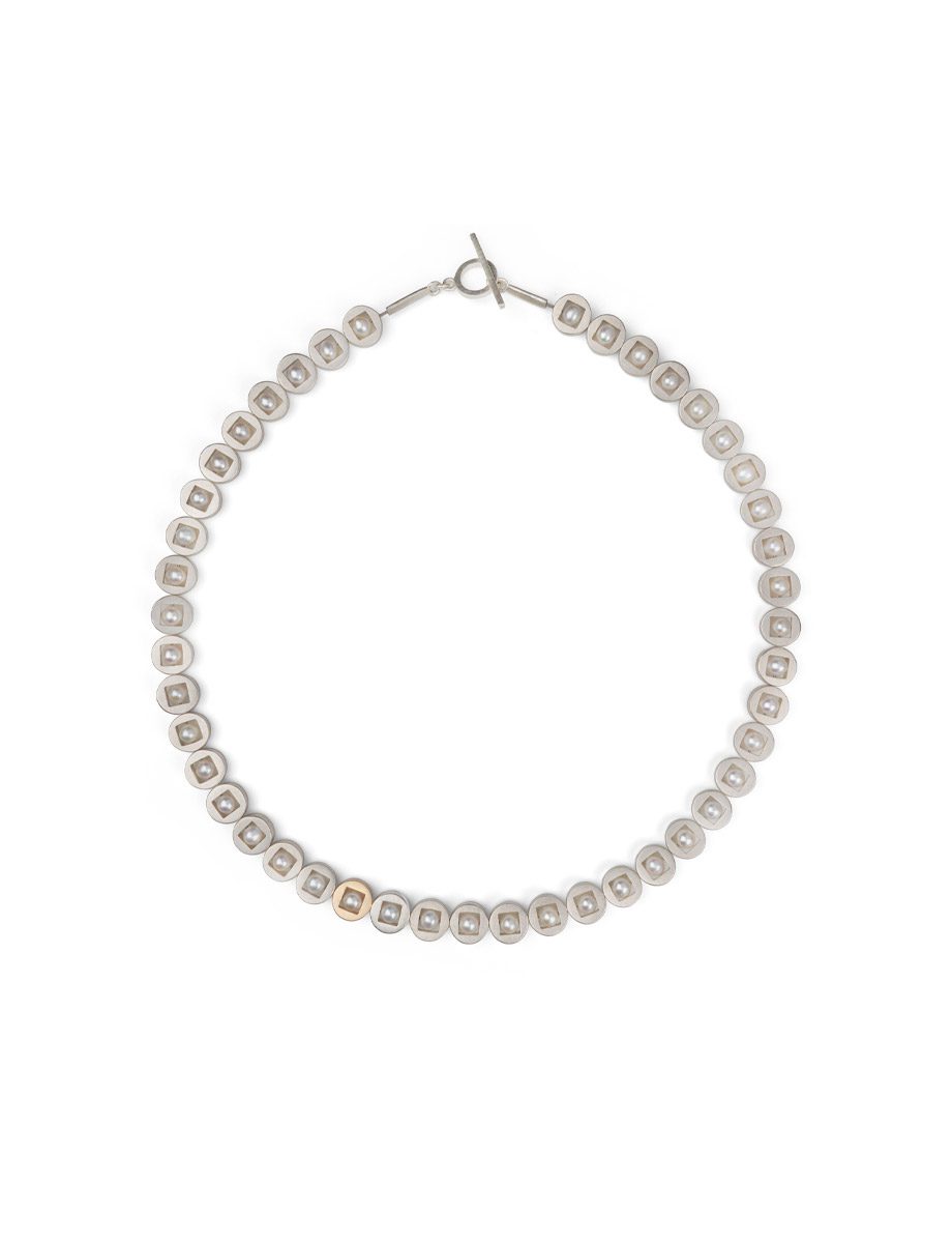 Light Eternal Necklace – Silver, Yellow Gold & Pearl