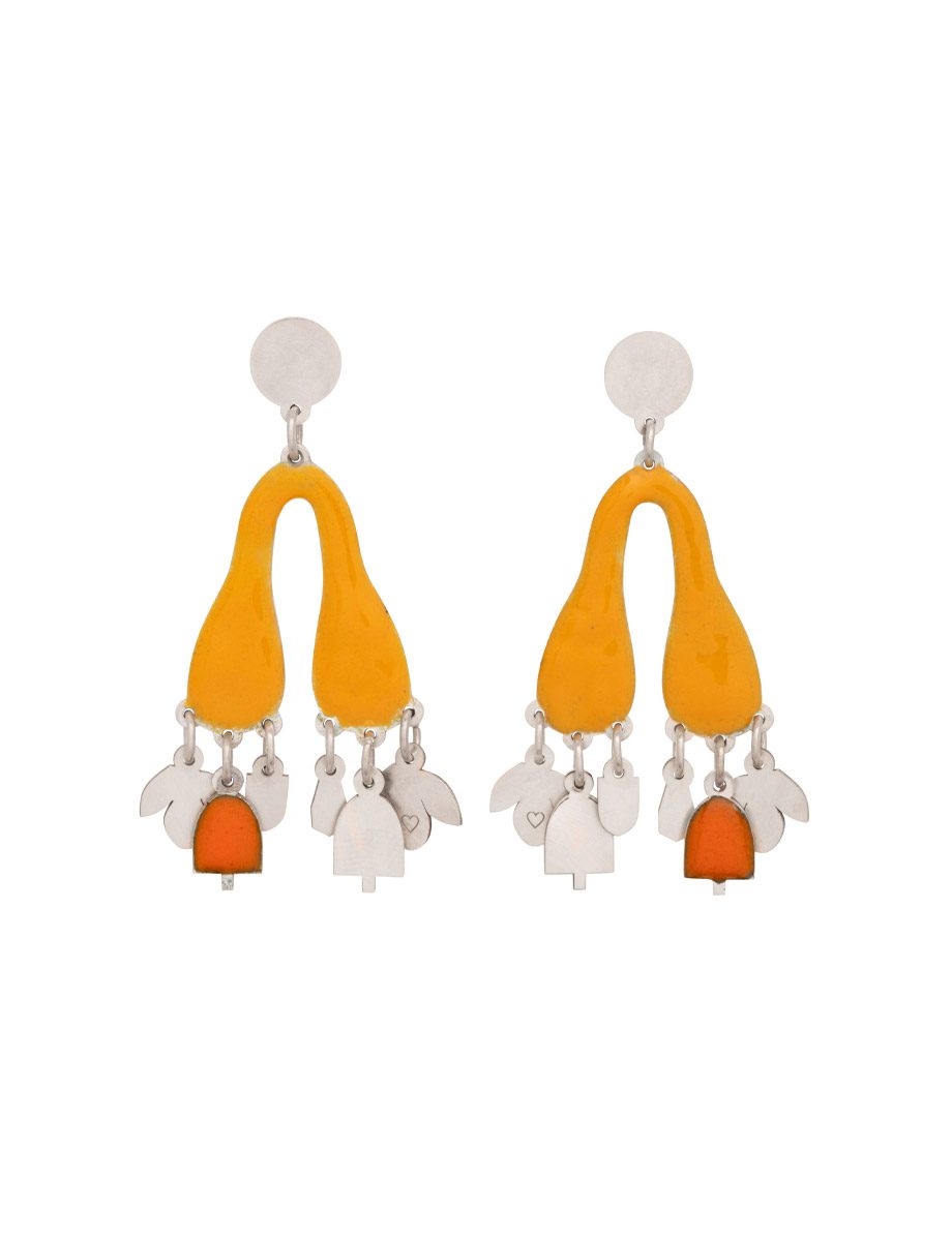 First Love Earrings – Silver & Enamel