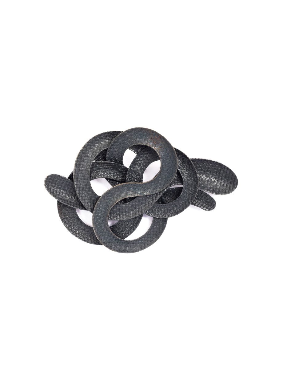 Cloud Brooch – Oxidised Sterling Silver