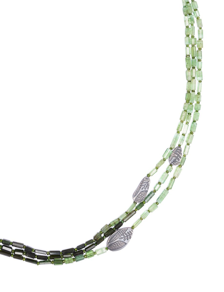 Woodland Necklace – Tourmaline & Diopside