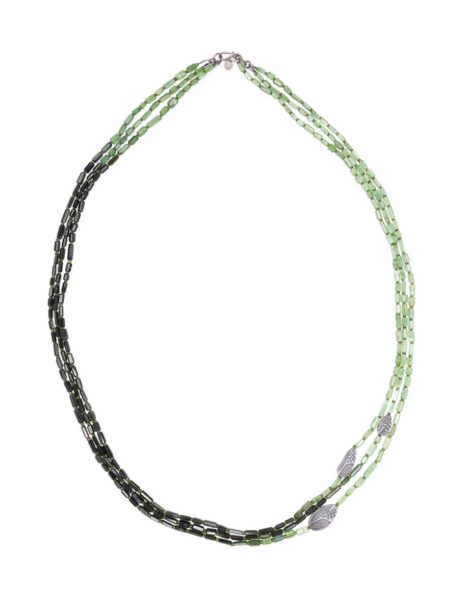 Woodland Necklace – Tourmaline & Diopside