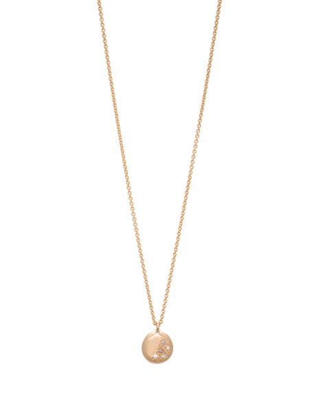 Glimmer Pendant Necklace – Yellow Gold, Champagne & White Diamonds