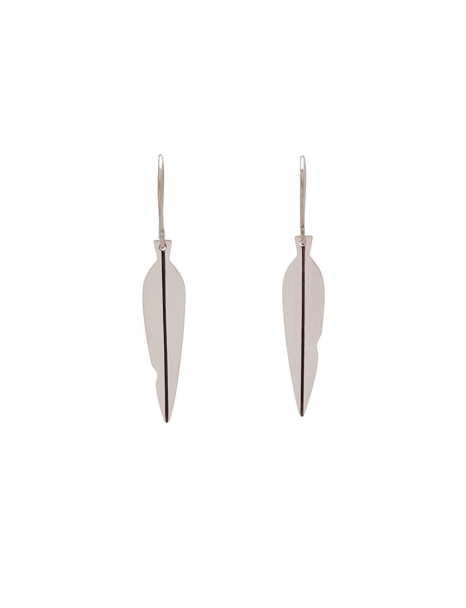 Medium Eucalypt Earrings – Silver