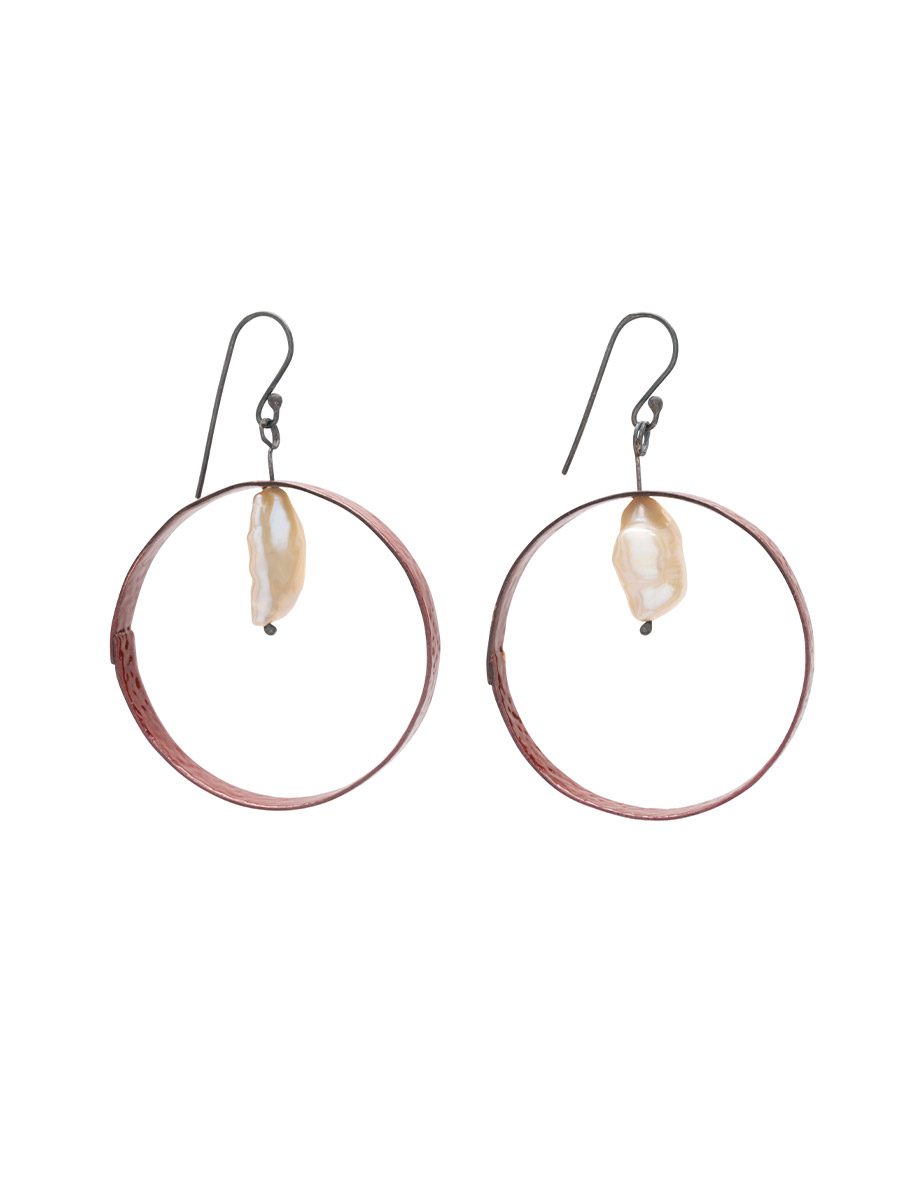 Iro Power of Colour Earrings – Silver, Enamel & Pearl