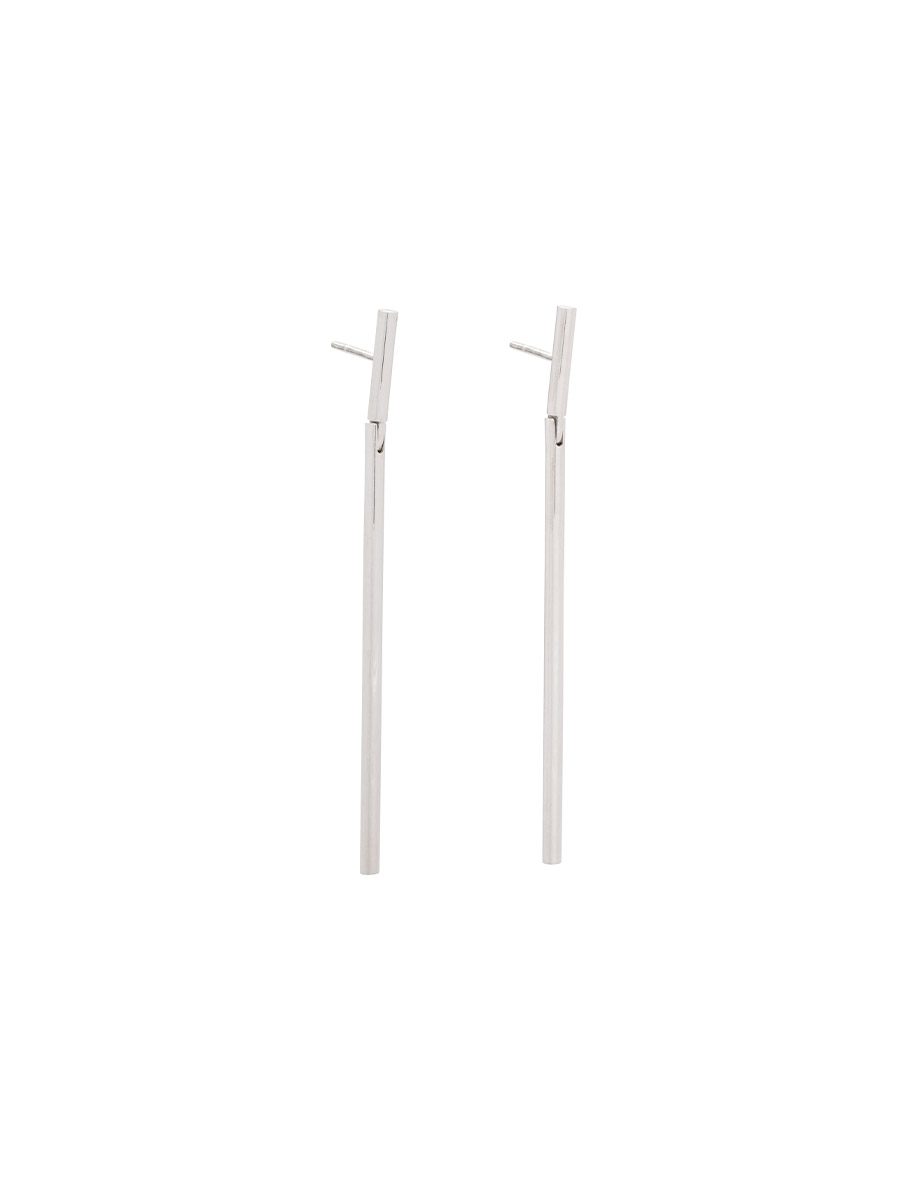 Secret Hinged Earring – Silver & Blue Sapphire