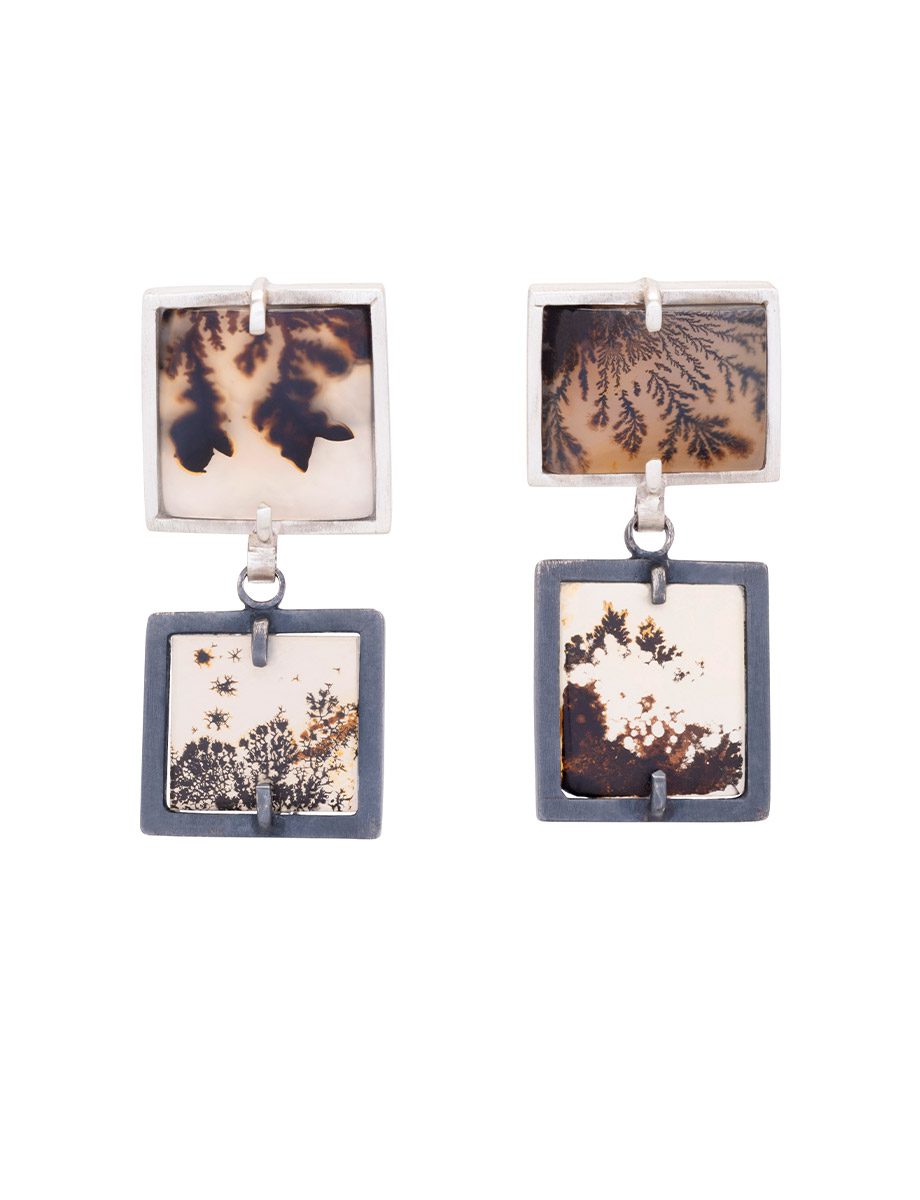 Scenic Agate Drop Earrings