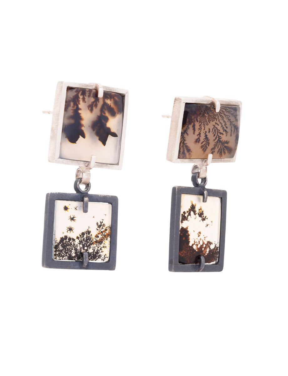 Scenic Agate Drop Earrings