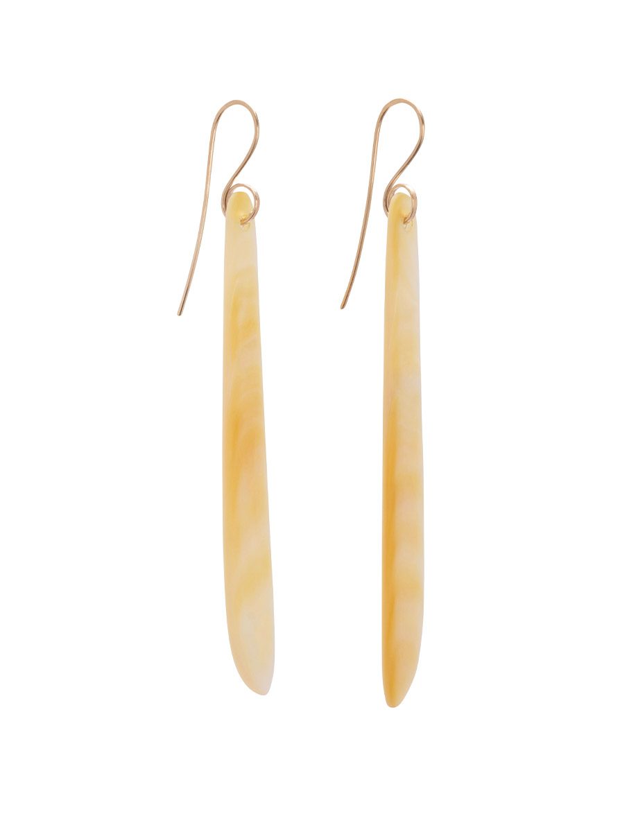 Sunlight Earrings – Gold Mother of Pearl