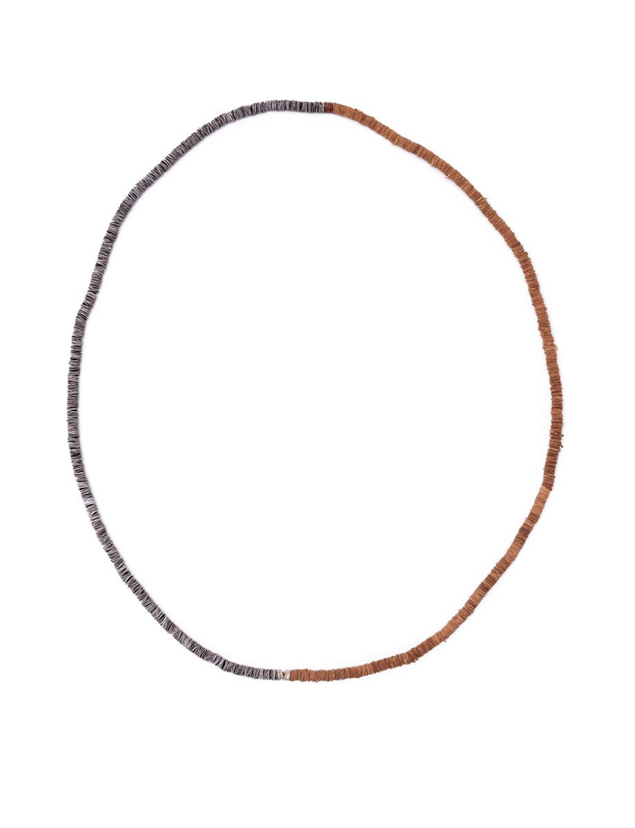 Half Light Necklace – Paper Bark, Paper, Fine Silver & Copper