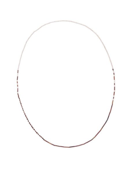 Red Earth Necklace – Rough Red Diamonds, Silver & Copper