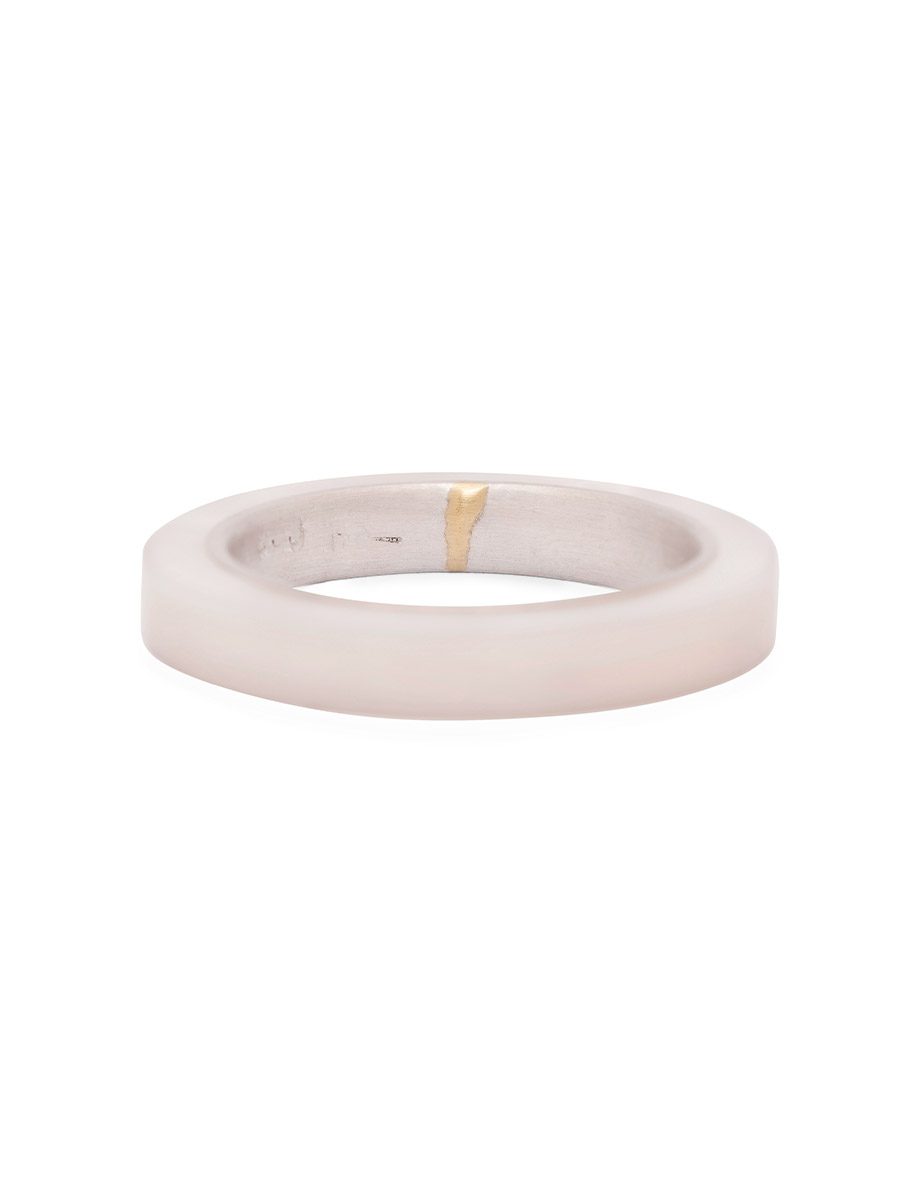 Water Ring – Mother of Pearl, Silver & Gold