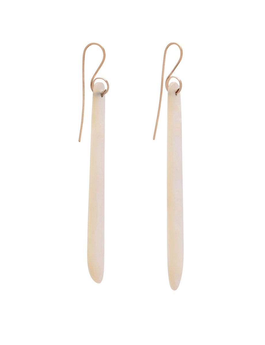 White Light Earrings – White Mother of Pearl