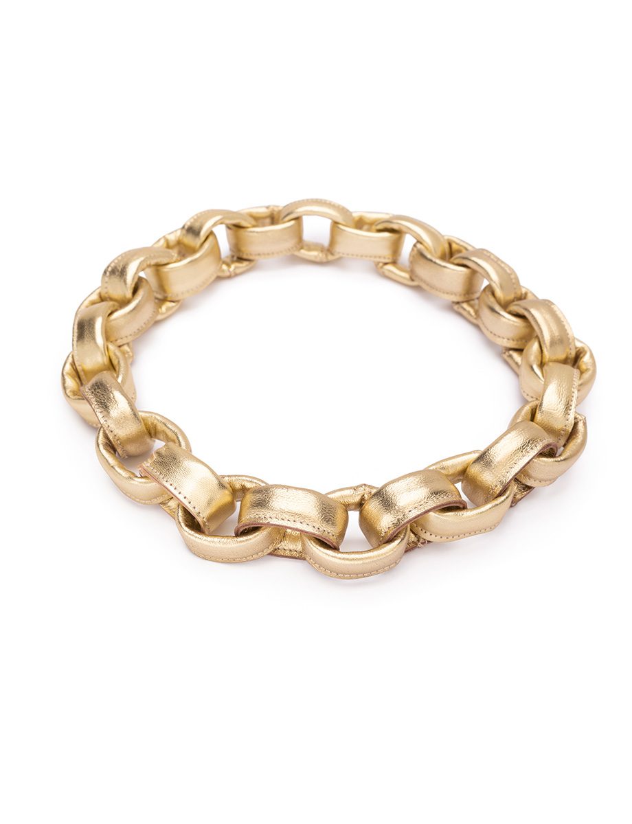 Soft Chains Necklace – Leather