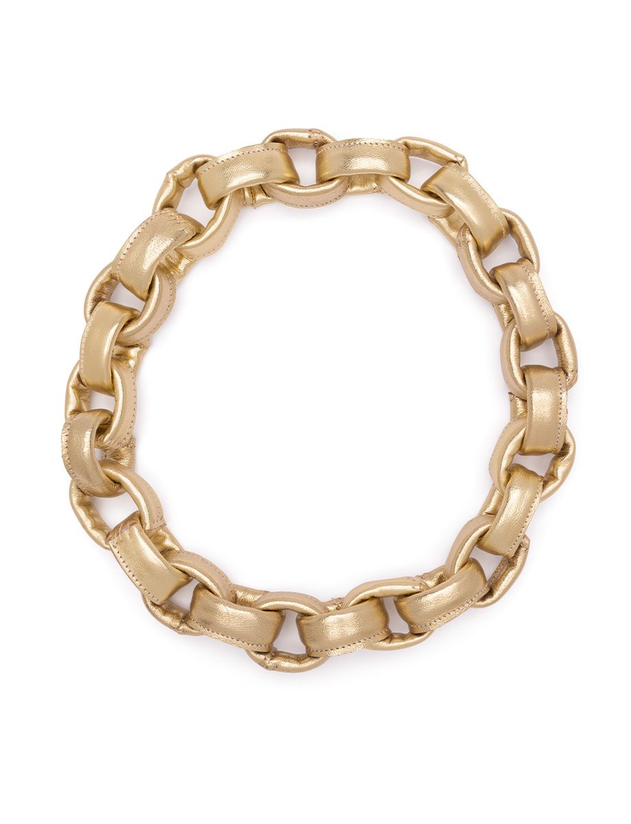 Soft Chains Necklace – Leather
