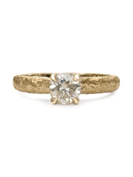 Tether Ring – Yellow Gold & Champagne Diamond