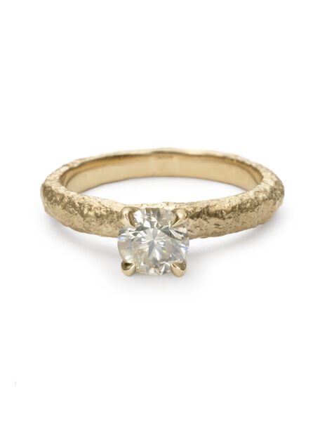 Tether Ring – Yellow Gold & Champagne Diamond