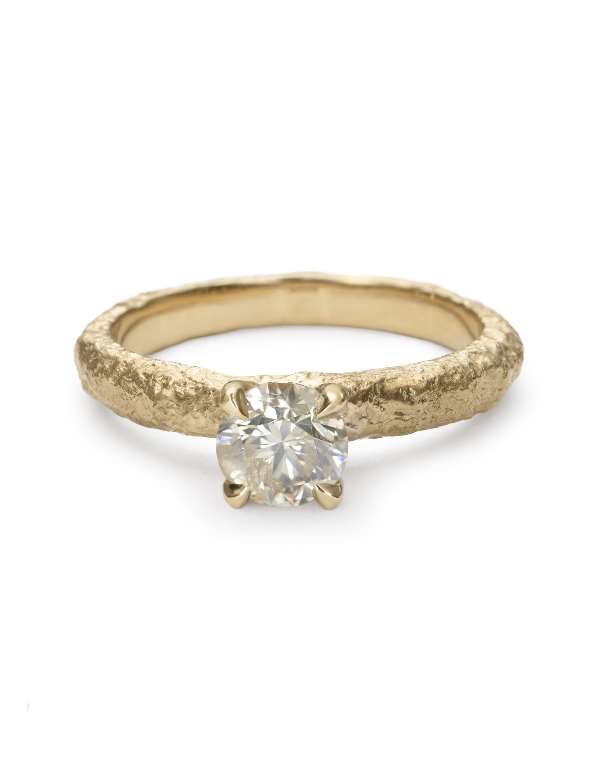Tether Ring – Yellow Gold & Champagne Diamond