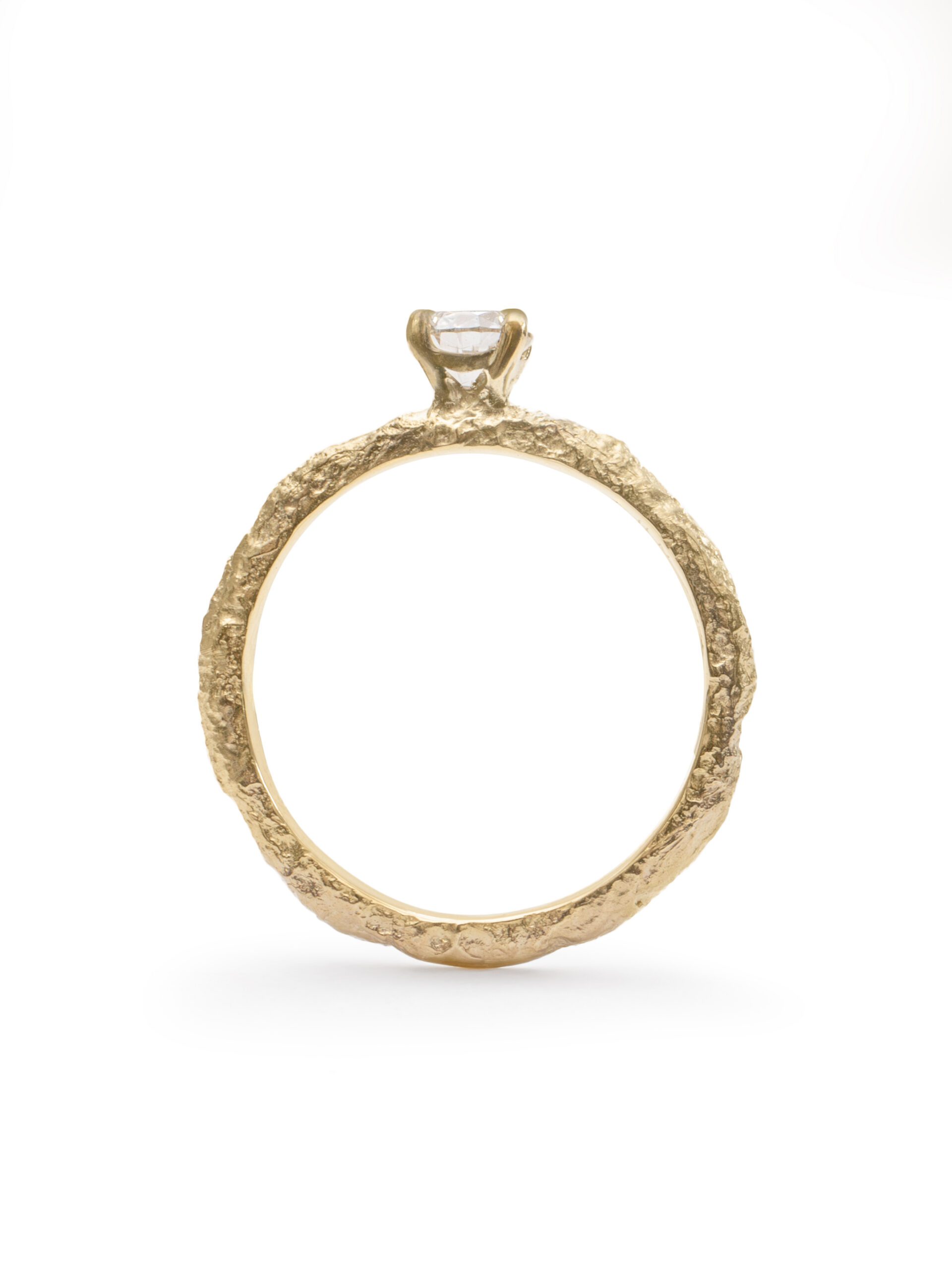Tether Ring – Yellow Gold & Champagne Diamond