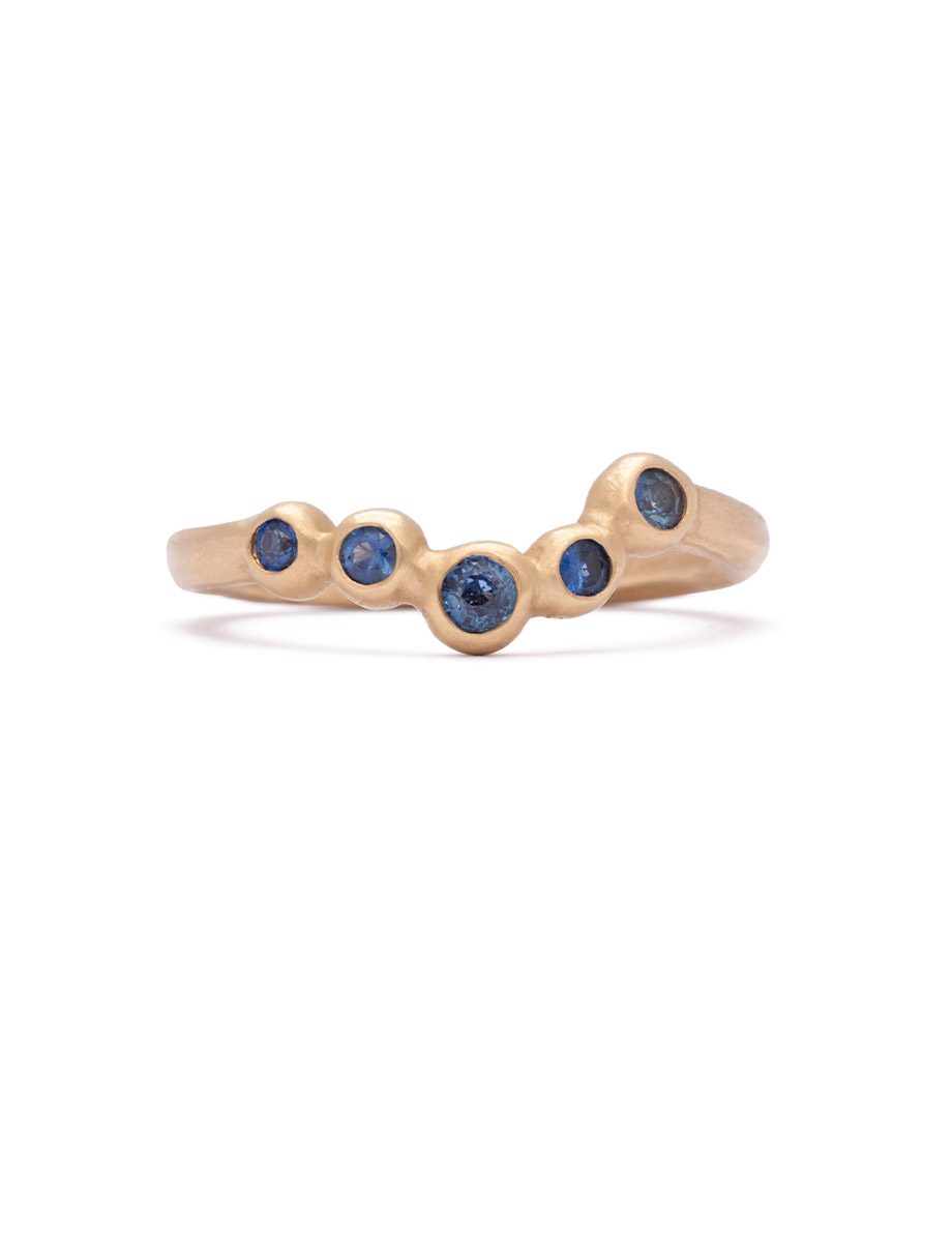 Azure Ring – Yellow Gold & Blue Sapphire