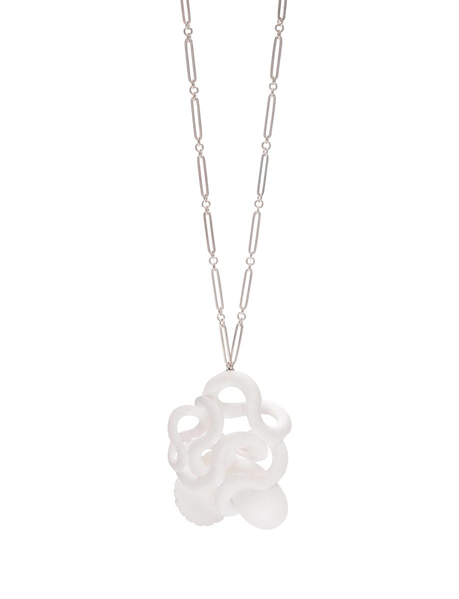 Cloud Pendant Necklace IV – Silver