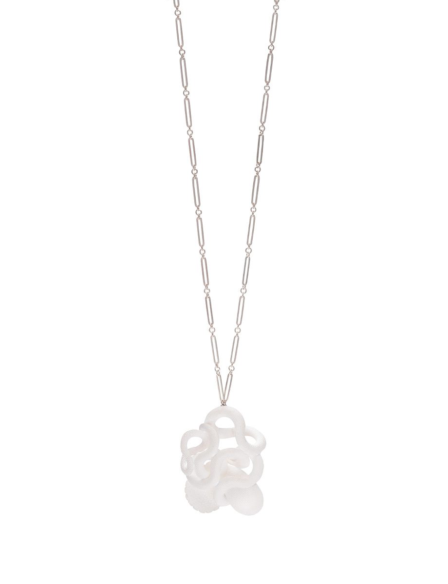 Cloud Pendant Necklace IV – Silver