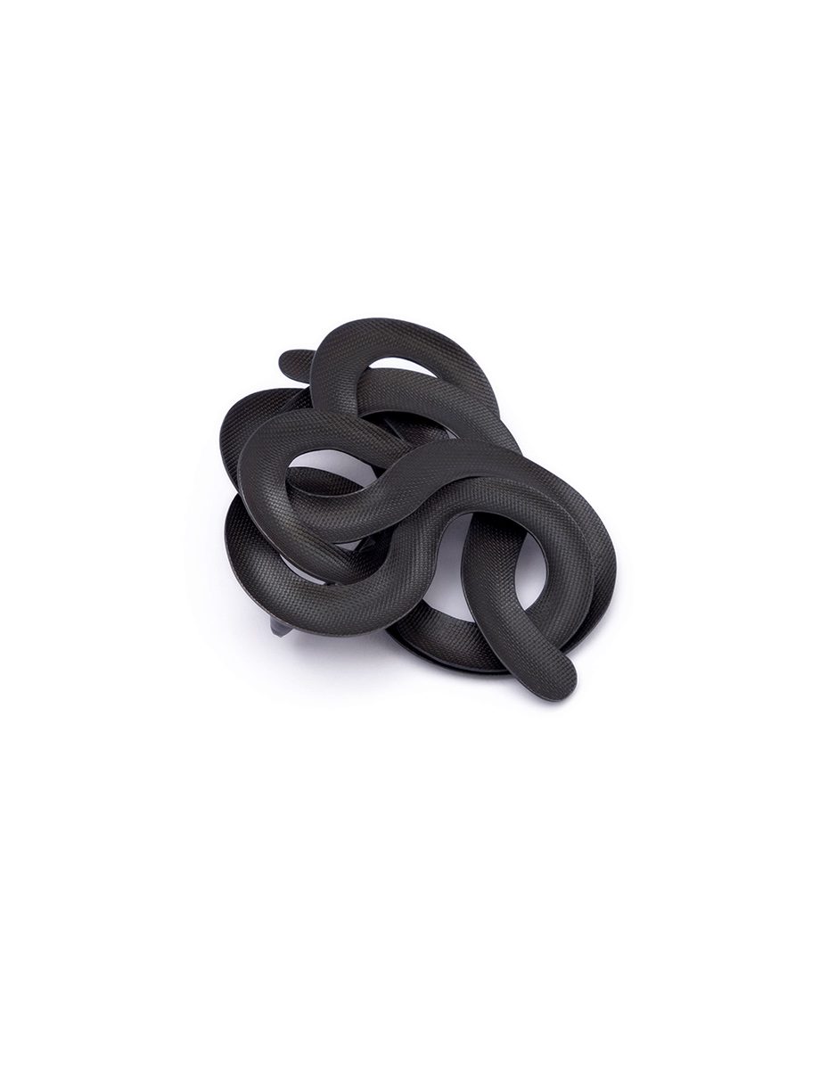 Cloud Brooch IX – Oxidised Sterling Silver