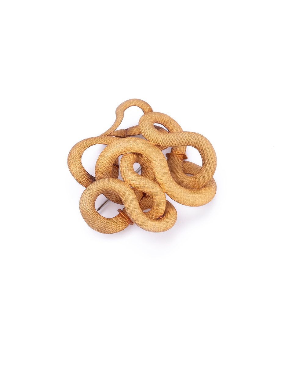 Cloud Brooch V – Silver & Gold Finish