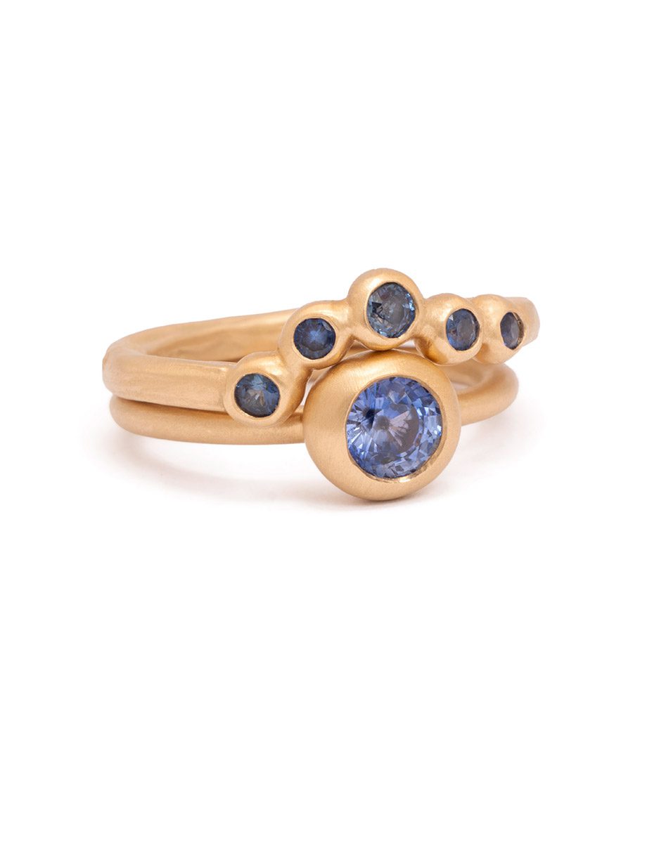 Azure Ring – Yellow Gold & Blue Sapphire