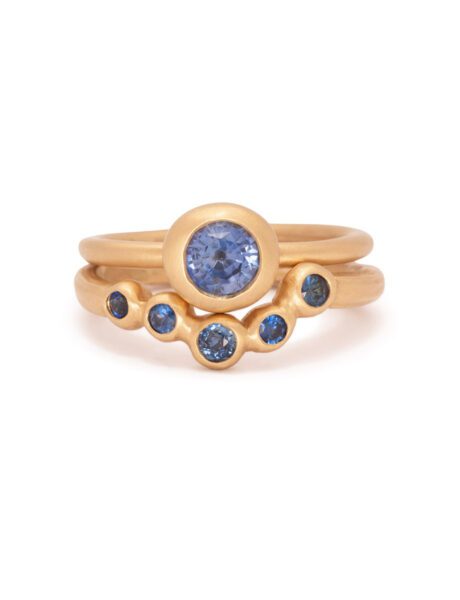 Etang Bleu Ring – Yellow Gold & Blue Sapphire