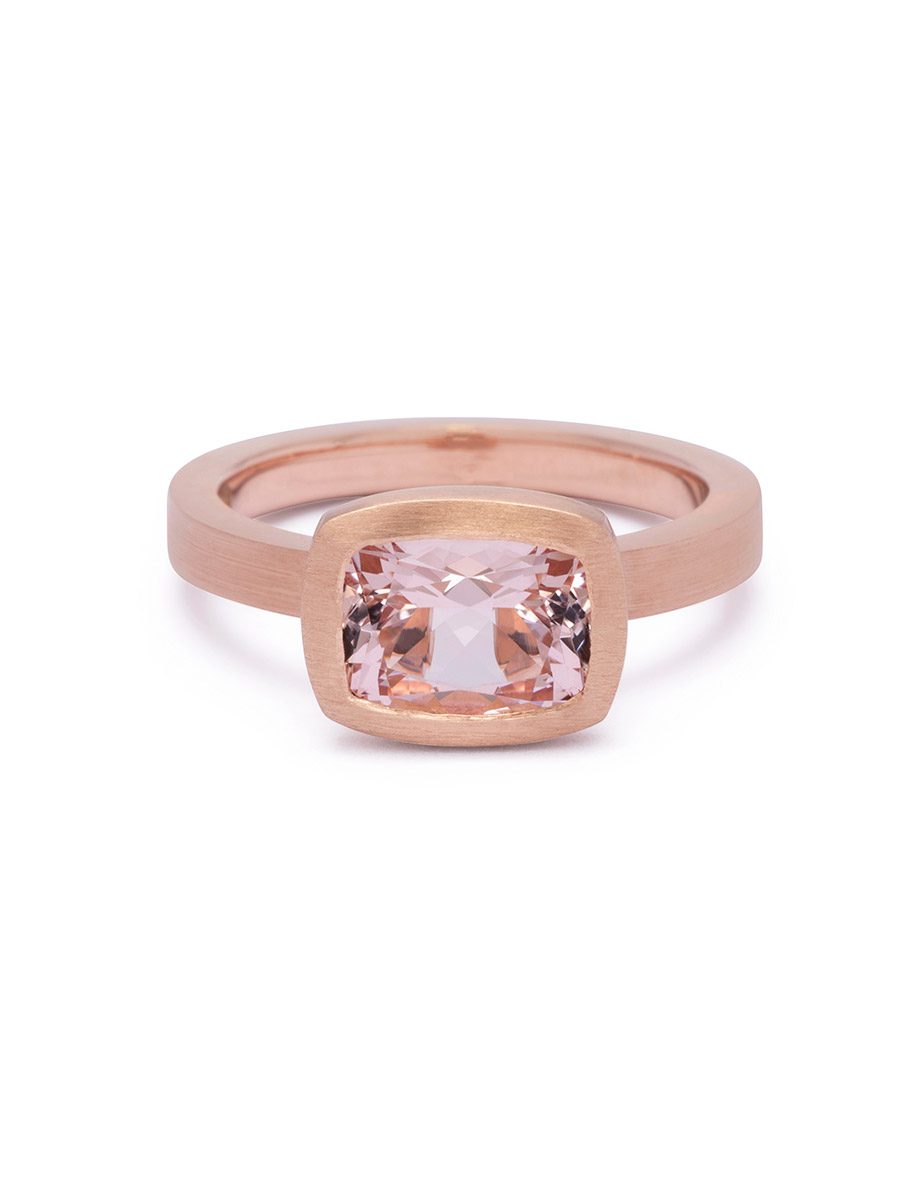 Morganite Ring – Rose Gold