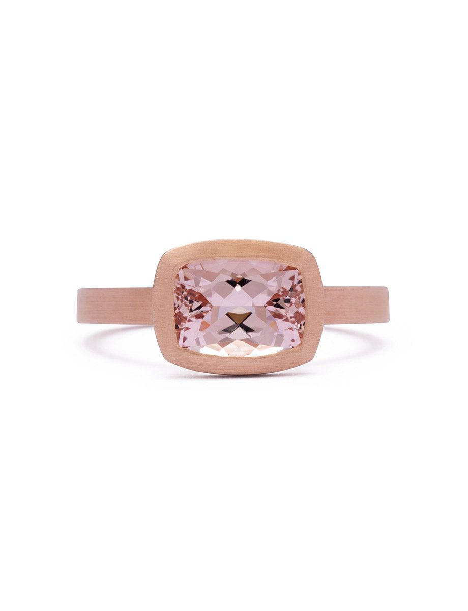 Morganite Ring – Rose Gold