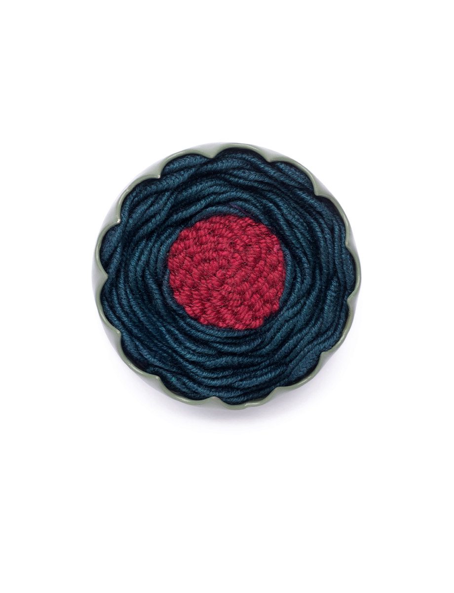Scalloped Coil Brooch