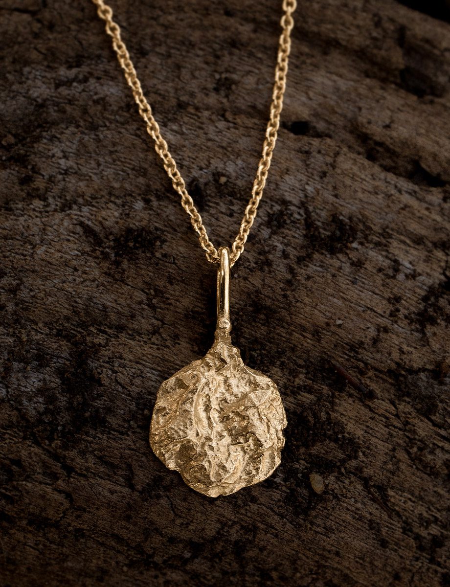 Sediment Pendant Necklace – Yellow Gold