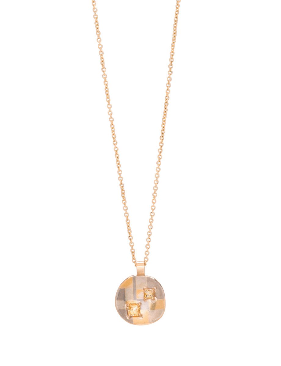 Sunbeam Terrain Necklace – Yellow Sapphire