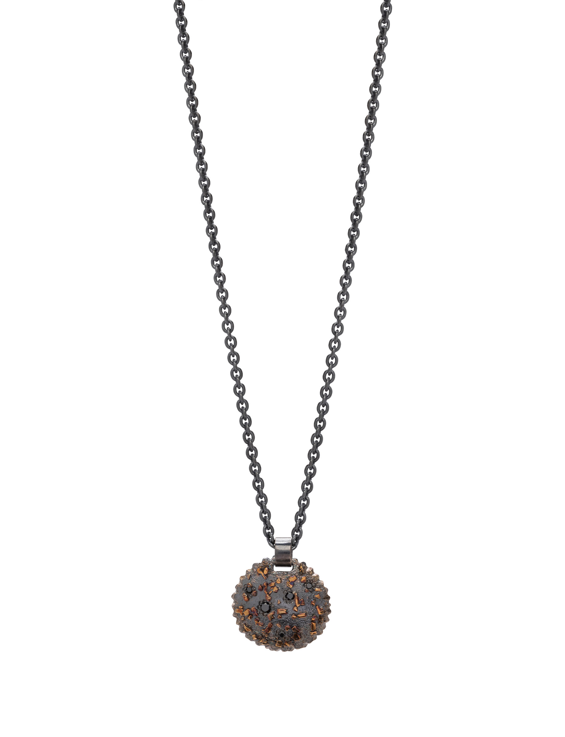 Golden Boulder Necklace