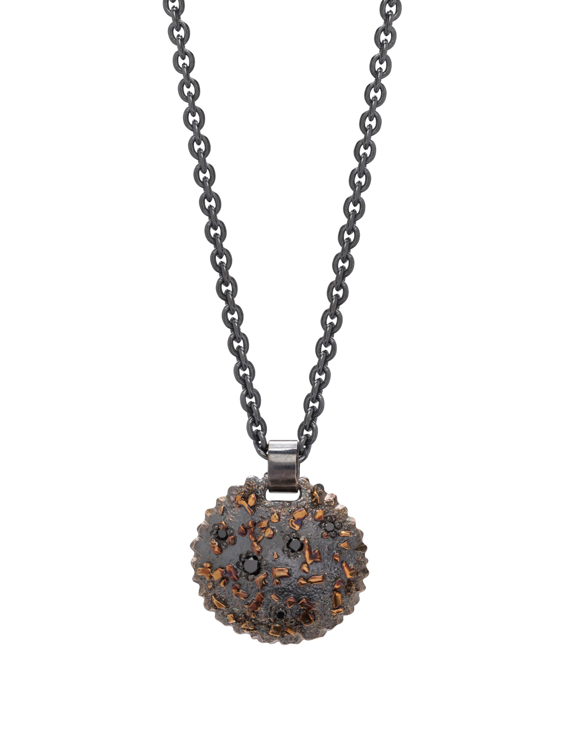 Golden Boulder Necklace