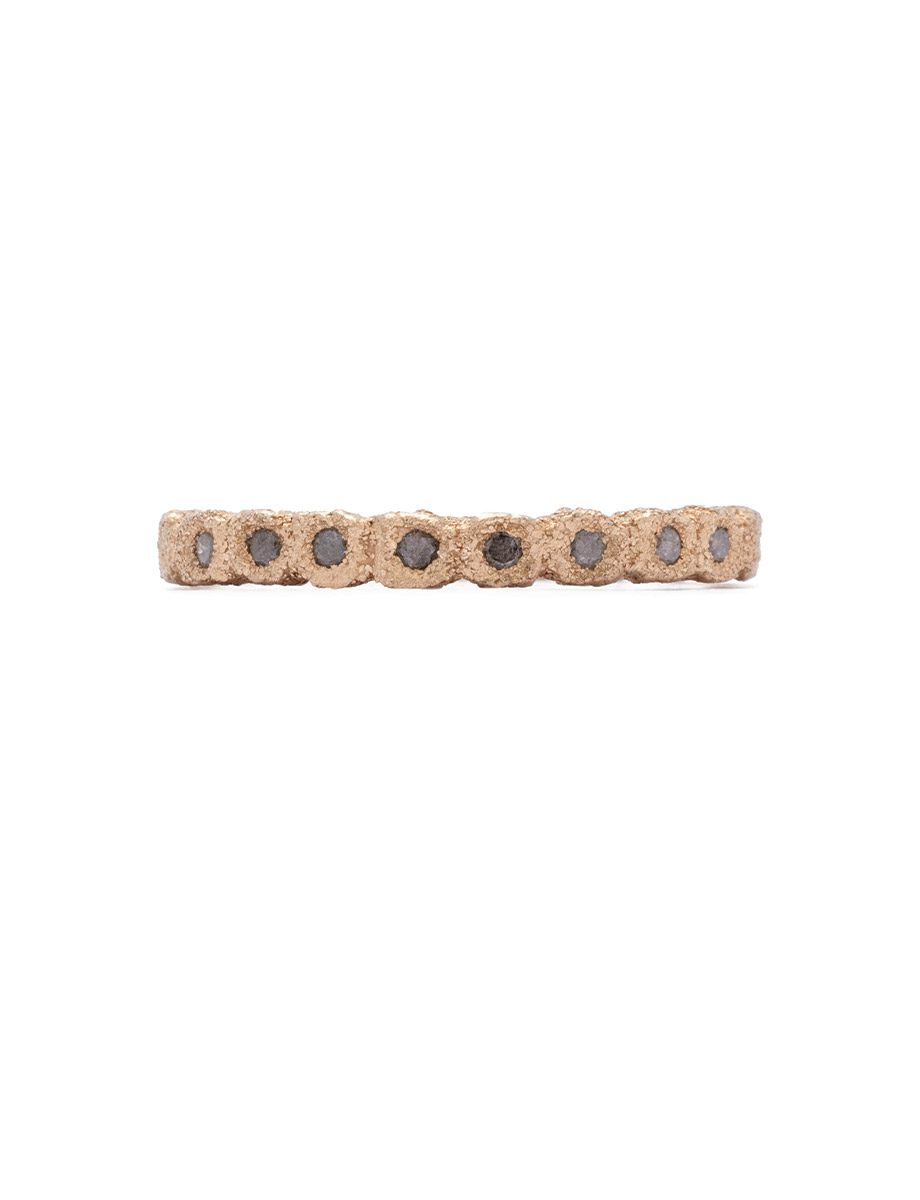 Lights IV Ring – Yellow Gold, Salt & Pepper Diamond