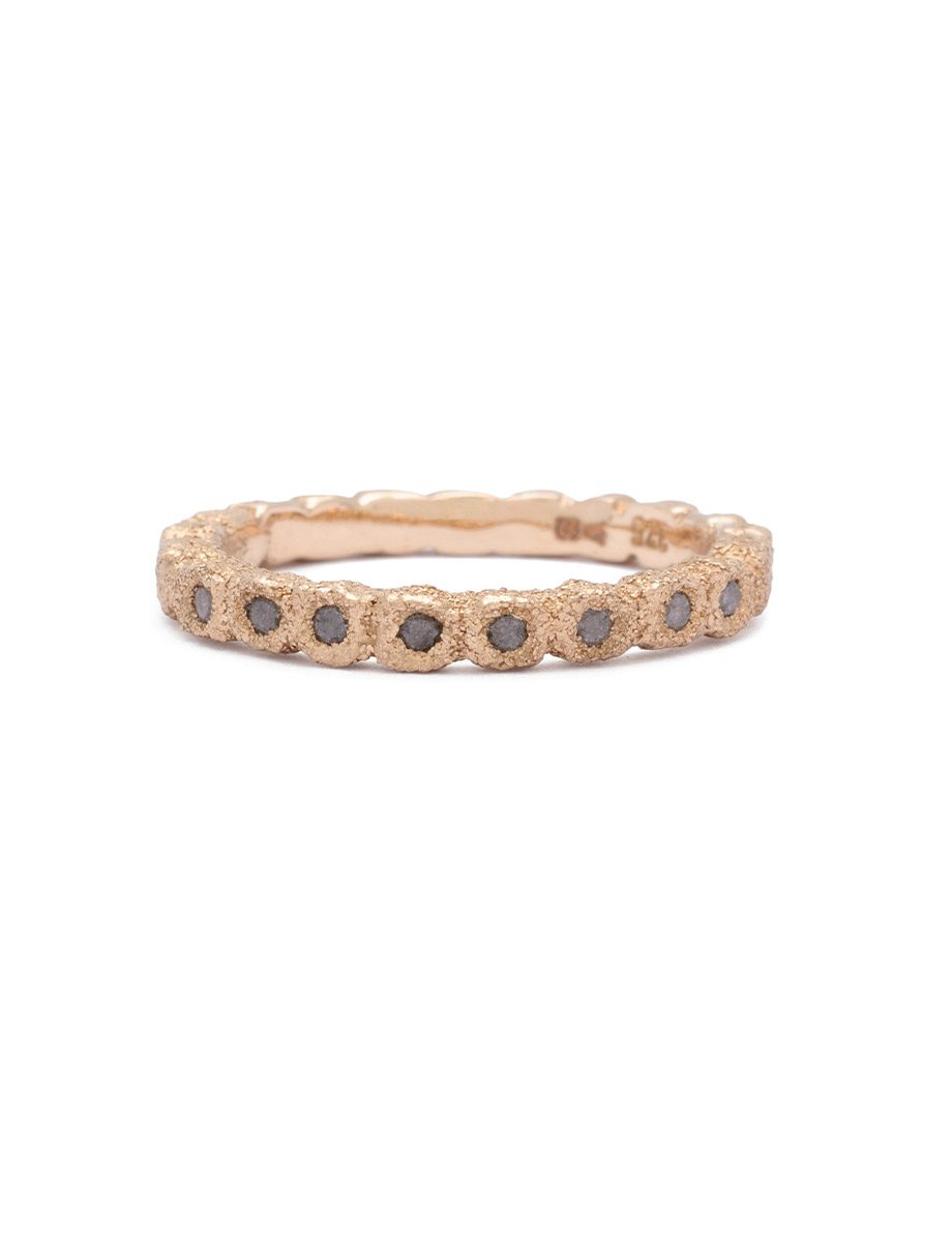 Lights IV Ring – Yellow Gold, Salt & Pepper Diamond